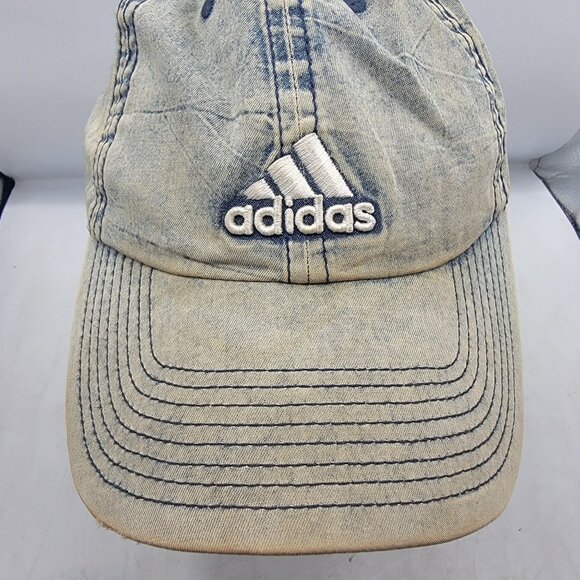 Adidas Distressed Gray Climalite Dad Cap Causal Athletic Outdoors Comfort - Picture 9 of 9